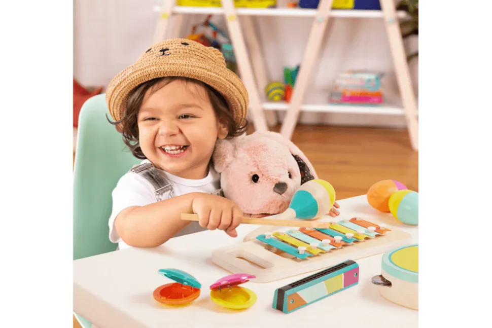B. Toys Wooden Musical Instruments Set