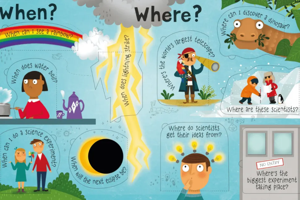 Lift-The-Flap Questions And Answers About Science by Katie Daynes