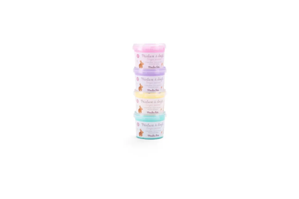 4 Pastel Finger Paints - Les Rosalies